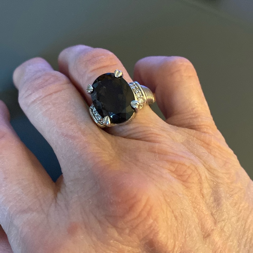 Smoky Quartz ring SIZE 6 By Judith Ripka
